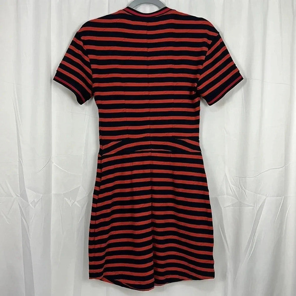 10 Crosby Derek Lam NWT Women’s Small Striped T-Shirt Dress - Picture 2 of 8